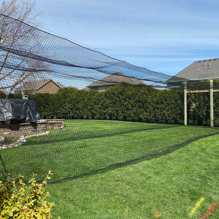 Backyard Batting Cage with DIY Frame and Cable Kit