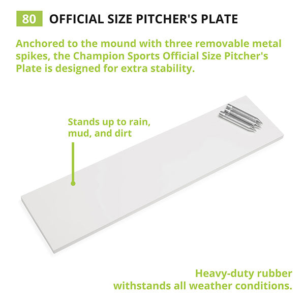 Champion Official Size Pitcher's Rubber