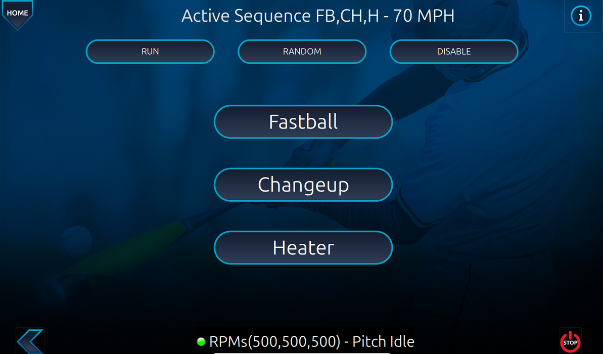 I-HACK ATTACK 3-Wheel TouchScreen Baseball Pitching Machine