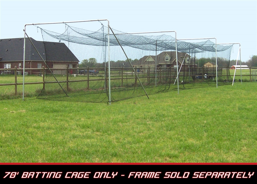 Cimarron 70' L x 14' W x 12' H #84 4MM Twisted Poly Batting Cage Net