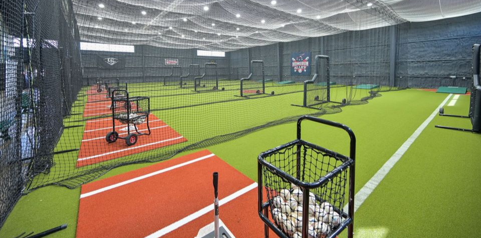 Baseball Indoor Batting Cage Design Batting Cages Ceiling Suspended,