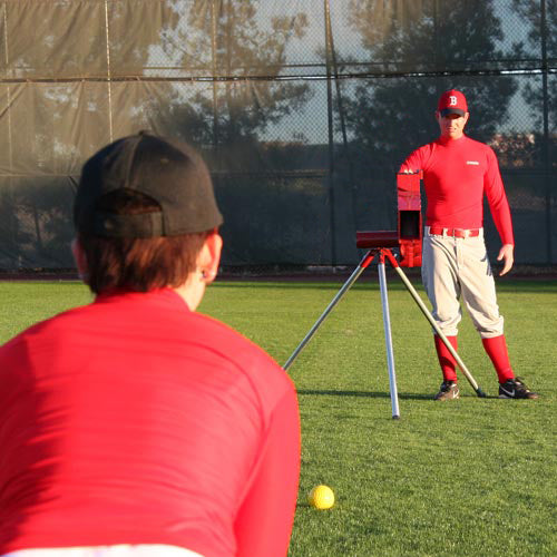 Heater Baseball / Softball Combo Pitching Machine w/ Ball Feeder