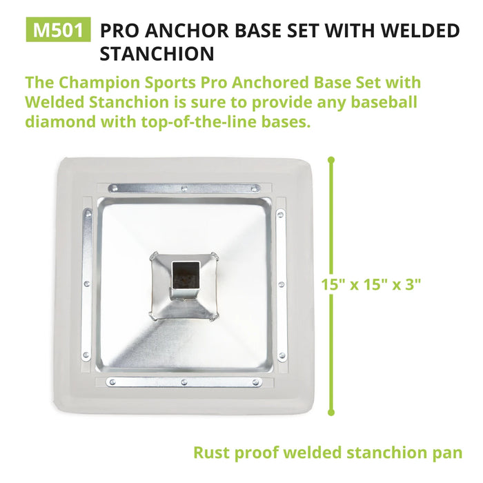 Champion Pro Anchored Bases (Set of 3)