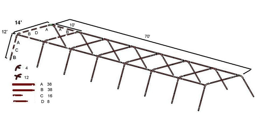 Muhl PRO 2" Batting Cage Package