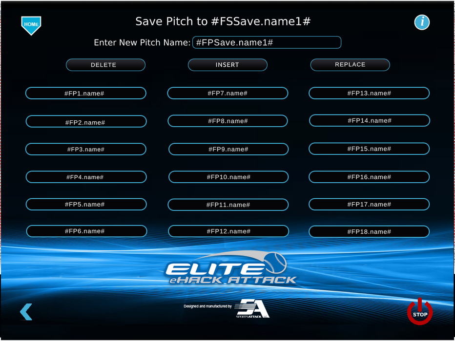 ELITE eHACK ATTACK Programmable 3-Wheel Baseball Pitching Machine