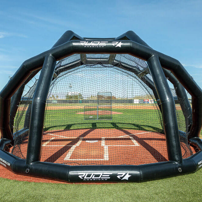 Rude American Inflatable PRO Turtle Backstop (20W x 13H x 22L)