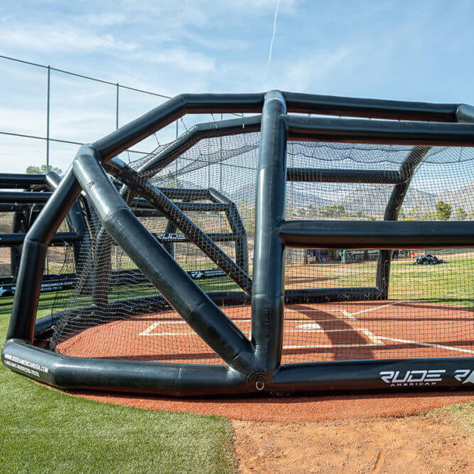 Rude American Inflatable PRO Turtle Backstop (20W x 13H x 22L)