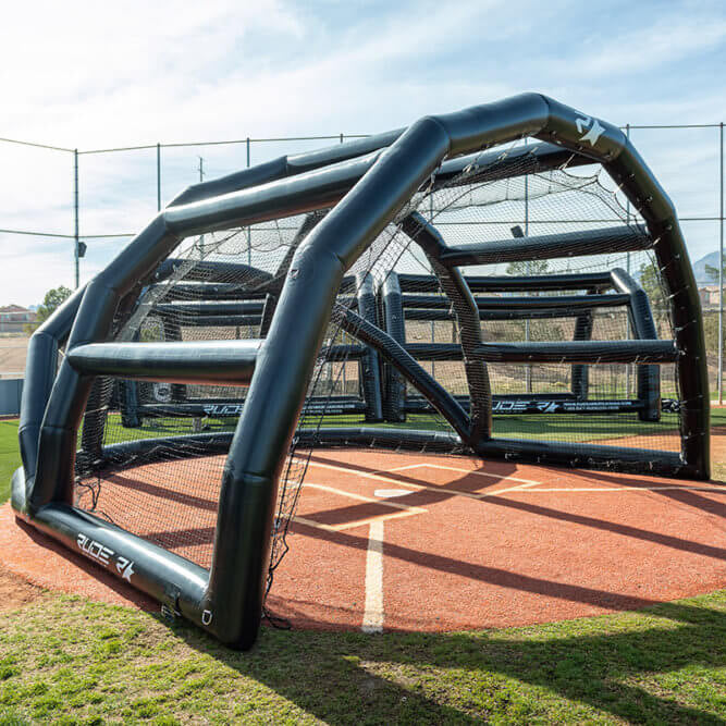 Rude American Inflatable PRO Turtle Backstop (20W x 13H x 22L)