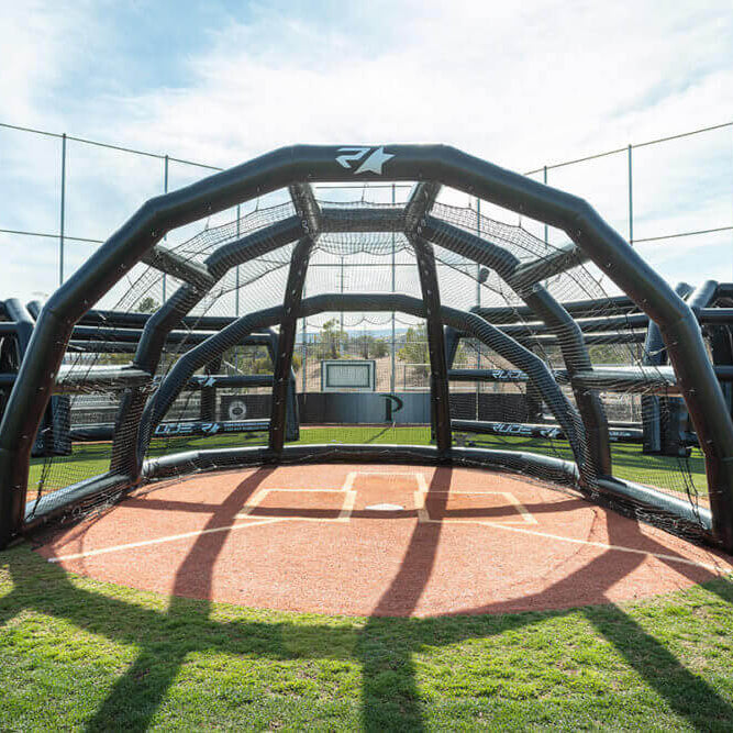 Rude American Inflatable PRO Turtle Backstop (20W x 13H x 22L)