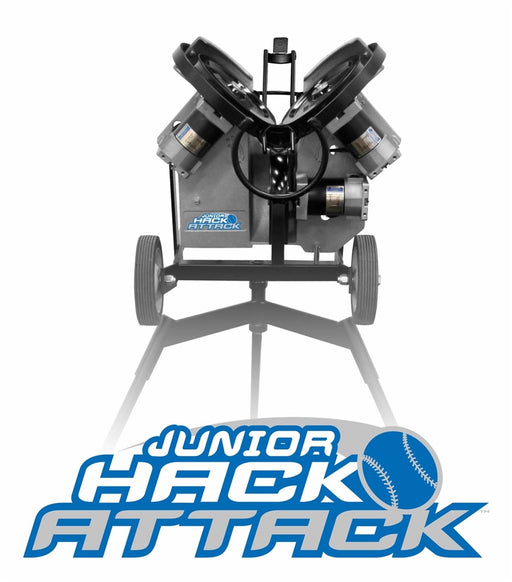 JUNIOR HACK ATTACK 3-Wheel Baseball Pitching Machine