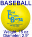 TCB Total Control BASEBALL Weighted Batting Balls