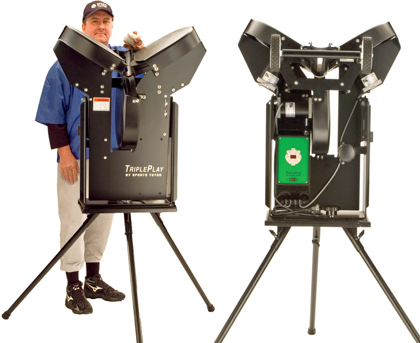 Triple Play PRO 3-Wheel Baseball Pitching Machine