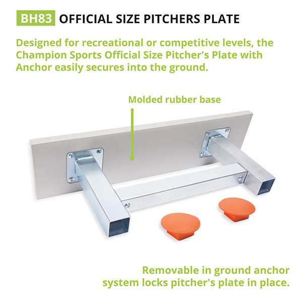 Champion Anchor Style Pitcher's Plate