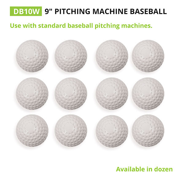 Champion White Dimpled Pitching Machine Balls - Dozen