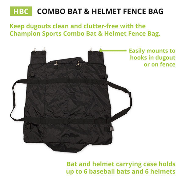 Champion Combination Bat & Helmet Fence Bag