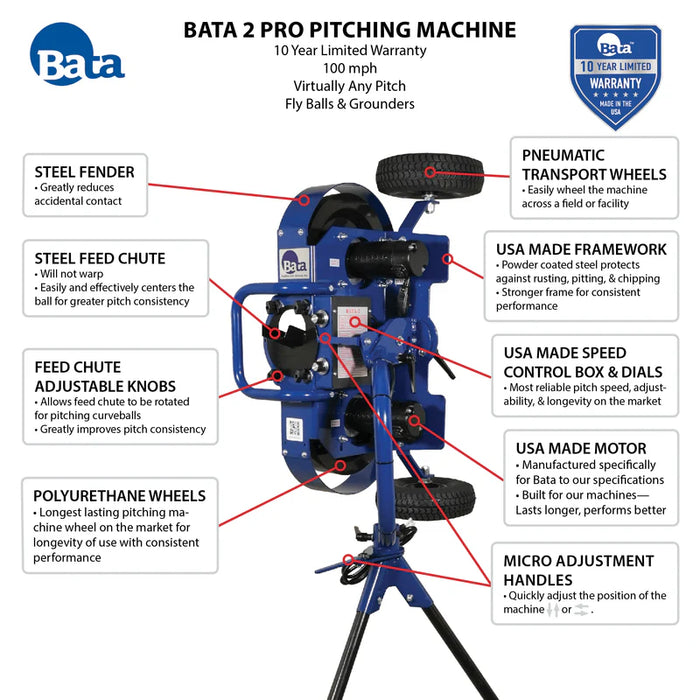BATA-2 PRO Pitching Machine
